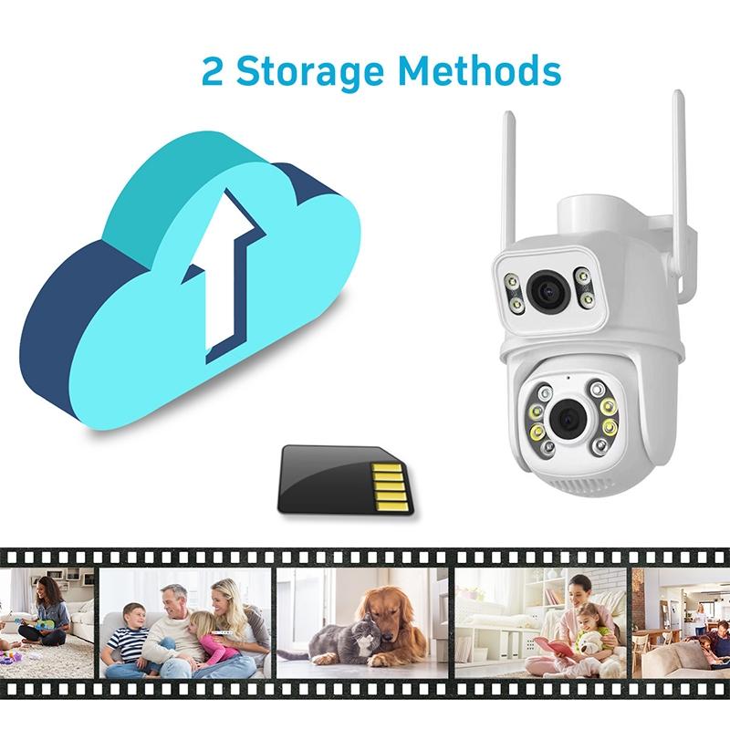 6Mp Dual Camera With Wifi Two-Way Voice Intercom & Ai Recognition