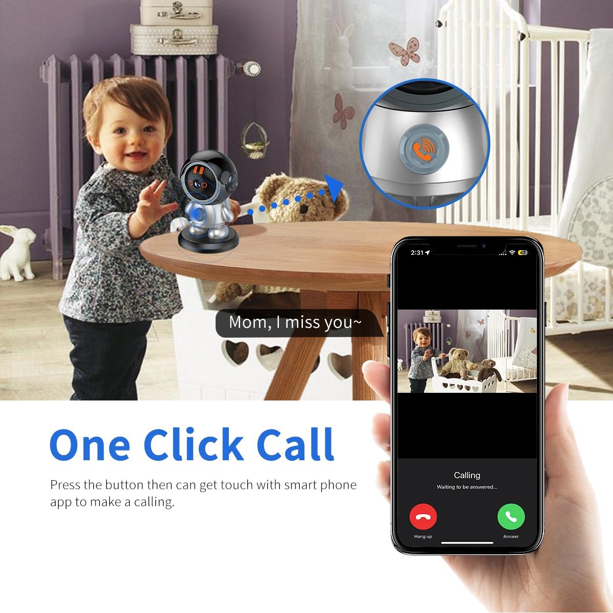 3Mp Humanoid Detection Wifi Ip Camera - One Click Call