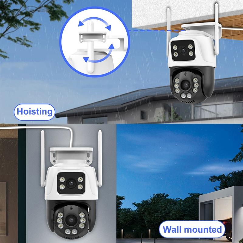 6Mp Dual Camera With Wifi Two-Way Voice Intercom & Night Vision