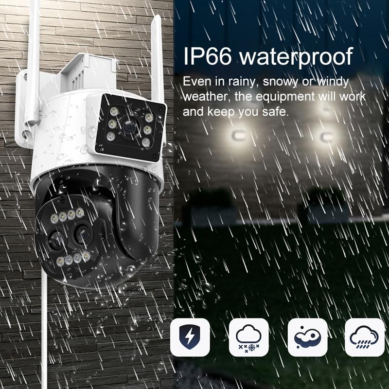 Smart Dual Dome Camera With Humanoid Recognition And Wifi Alarm
