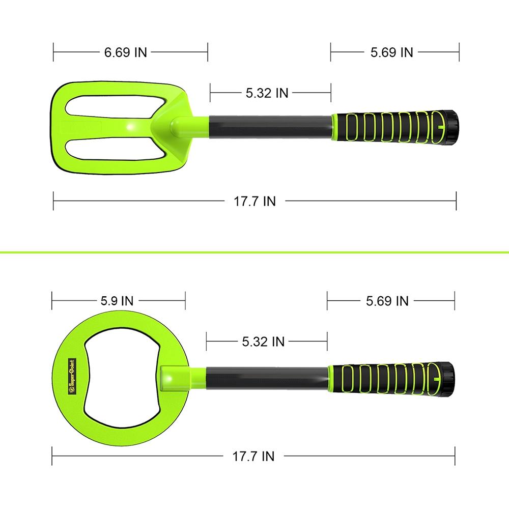 Waterproof Handheld Metal Detector for Underwater Treasure Hunting - Ip750 Orange