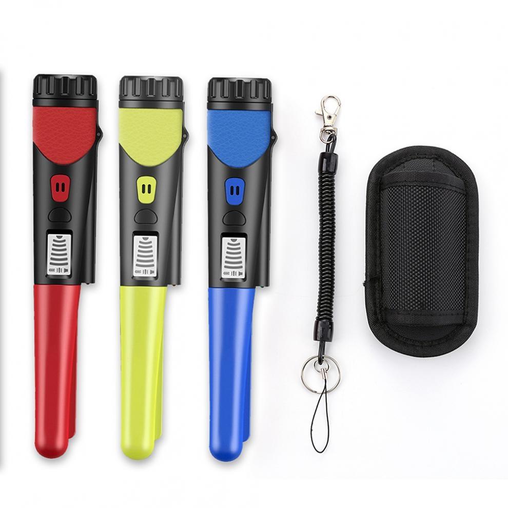 Lcd Display Gold Treasure Hunter with Flashlight - Handheld Metal Detector Black - Black