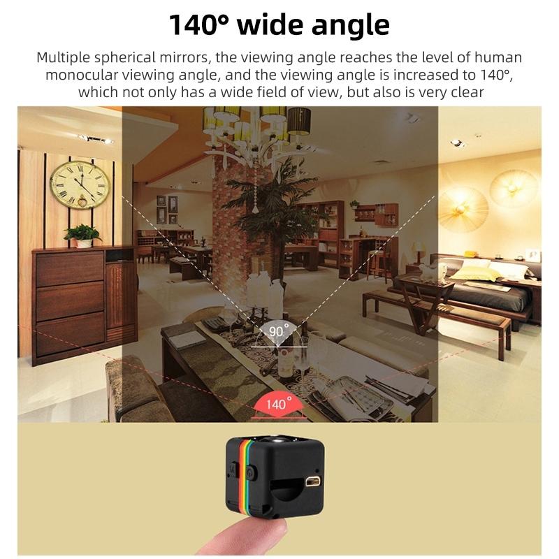 Hd Mini Sport Camera With Night Vision & Tf Card - Blue