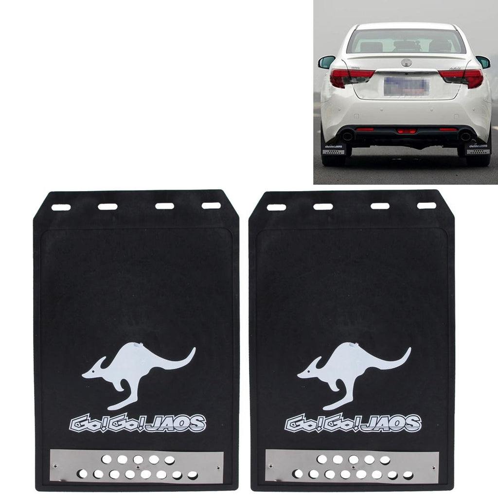 Premium Heavy Duty Molded Splash Front And Rear Mud Flaps Fender Guard Medium Size Random Pattern Delivery - Red