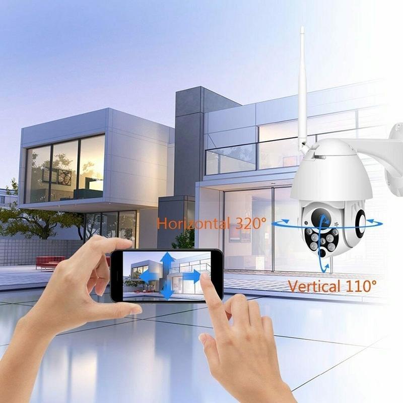 Outdoor Hd Ptz Camera With Night Vision & Motion Detection - Waterproof