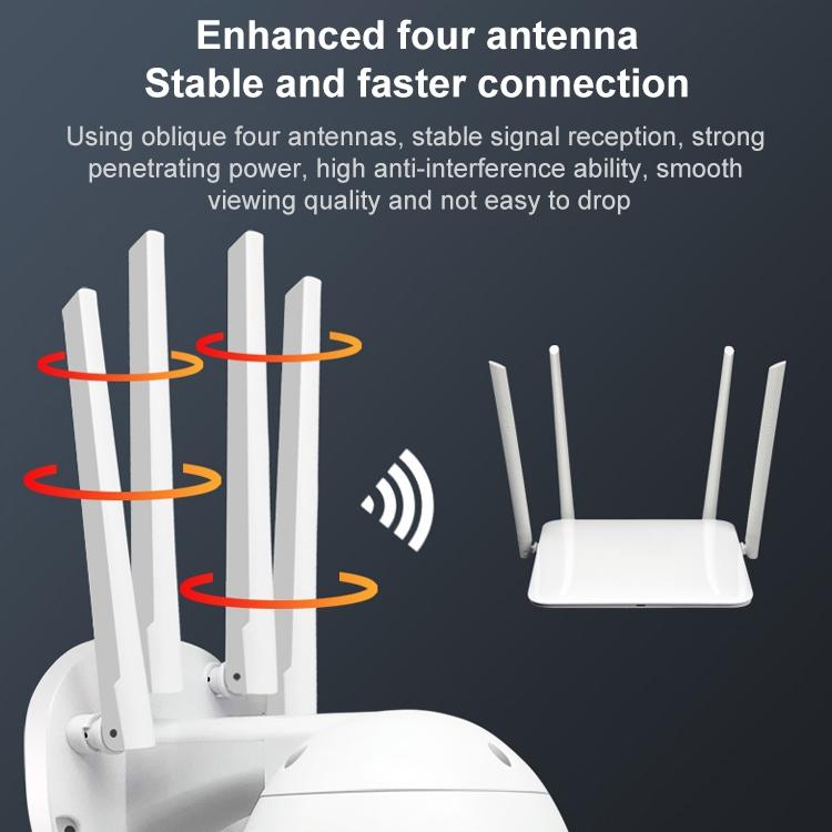 Outdoor Dome Camera With 1080P Hd Wifi Night Vision Two-Way Voice And Motion Detection