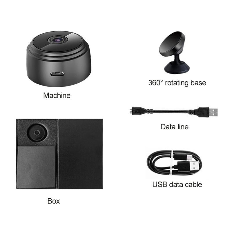 Wireless 1080P Camera With Night Vision & Motion Detection Tf Card & Bluetooth - White