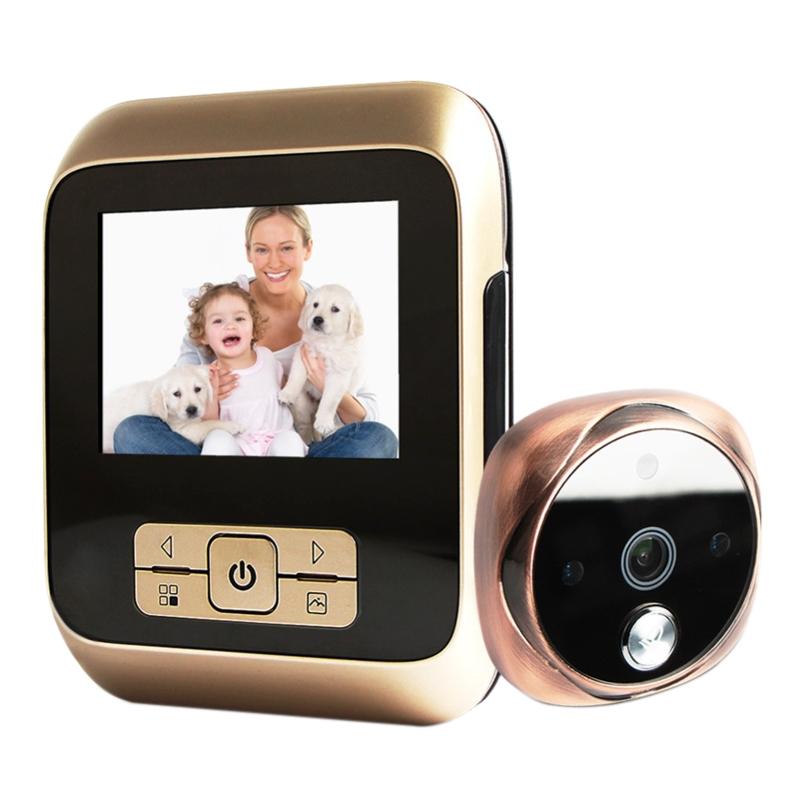 3.0 Tft Display Digital Door Viewer With 3.0Mp Camera Tf Card Support & Night Vision - 32Gb Max - White