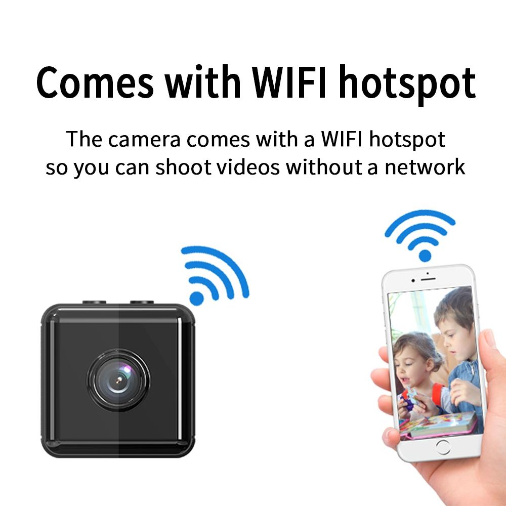 Wireless Mini Surveillance Camera With Night Vision & Motion Detection - 1080P Hd