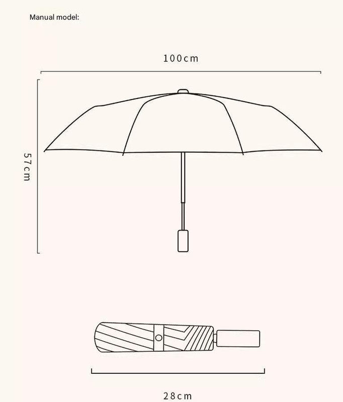 Black And White Cats Cute Cartoon Umbrella - Sun/Rain Umbrella