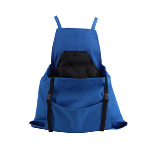 Blue Garden Harvesting Apron - Waterproof Oxford Cloth with Quick Release Pouch