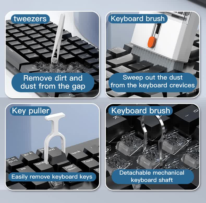 Brown window 22-in-1 Electronics Cleaning Kit - for Keyboards, Airpods, Laptops, Cell Phones, Cameras