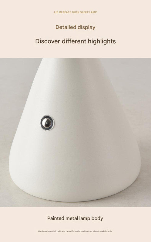 Red Mushroom LED Table Lamp - Rechargeable, 3-Color Touch Dimmable, USB-C