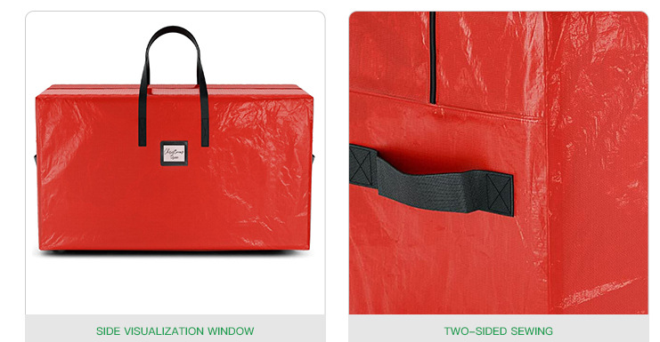 Red 135*34*68CM Durable Dustproof Christmas Tree Storage Bag