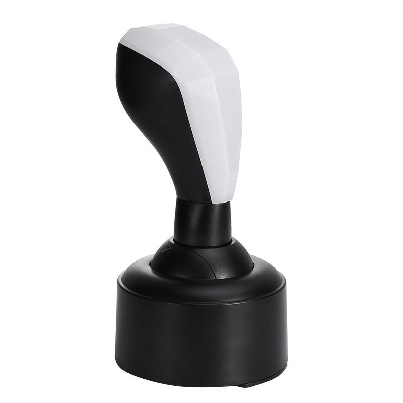 Car Gear Shifter Style LED Night Light - 3 Brightness Levels, Type-C Rechargeable & Stress Relief Gadget(black)