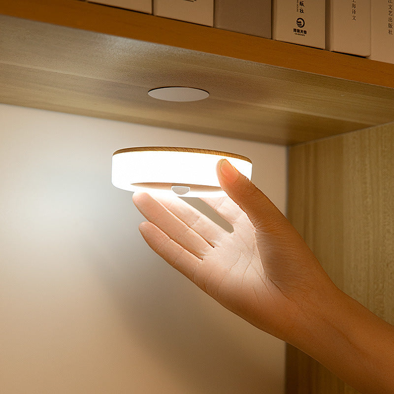 Smart Motion Sensor LED Night Light - USB Rechargeable, Magnetic Mount, 2 Light Temperatures(white)